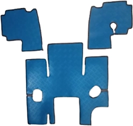 Tercih Kauçuk Tümosan 8005-8075-8085-8095 2014 Model İçin Traktör Kabin İçi Mavi Renk Paspası