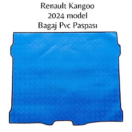 RENAULT KANGOO 2024 MODEL BAGAJ İÇİN TAM UYUMLU MAVİ  PVC PASPASI