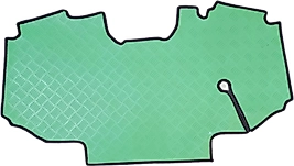 Deutz Fahr 410-420 2018 Model Traktör Kabin Içi Fıstık Yeşil Renk Paspası