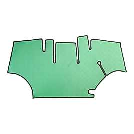 Kubato M5-092   M5-093  M5-094   M5-112 Traktör Kabin Yeşil Pvc Paspası