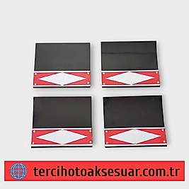 HYUNDAI H100 Kamyonet ve  Pikap Ön-Arka Set Kırmızı Fosforlu Tozluk