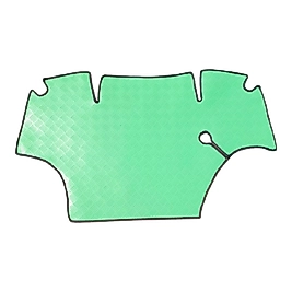 DEUTZ FAHR 6140 TRAKTÖR KABİN YEŞİL PVC PASPAS